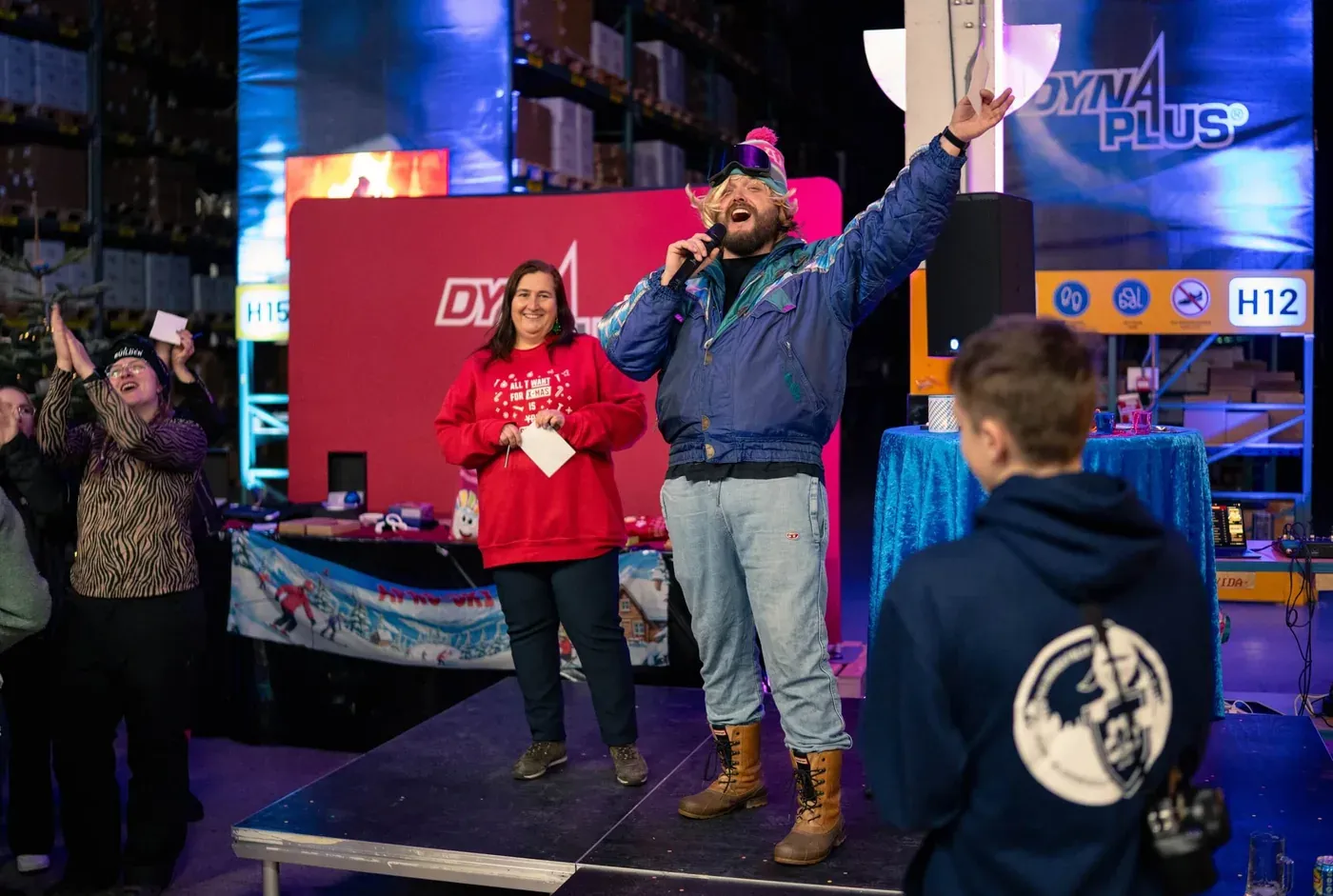 Winnaars van de Bombastische Bingo op het podium